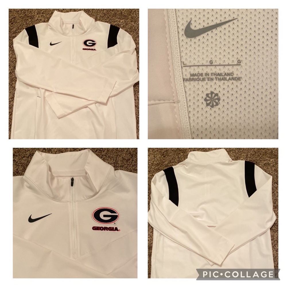 Nike Georgia Bulldogs Sideline Coaches Jacket Large White